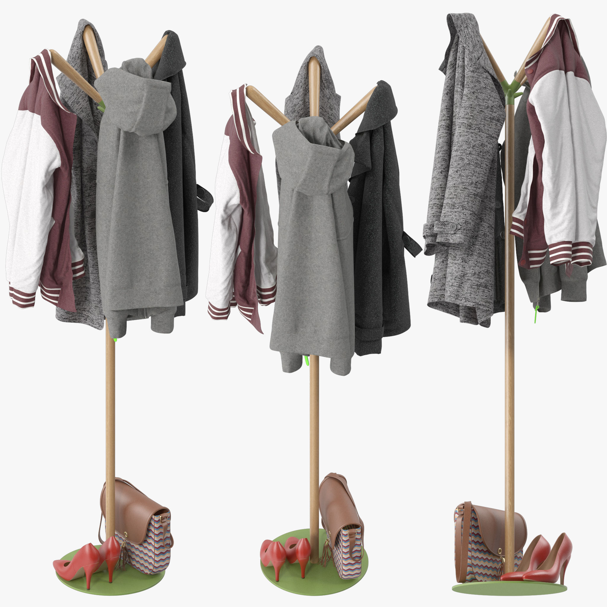 Sioux by Rexite Coat rack 3D model_1