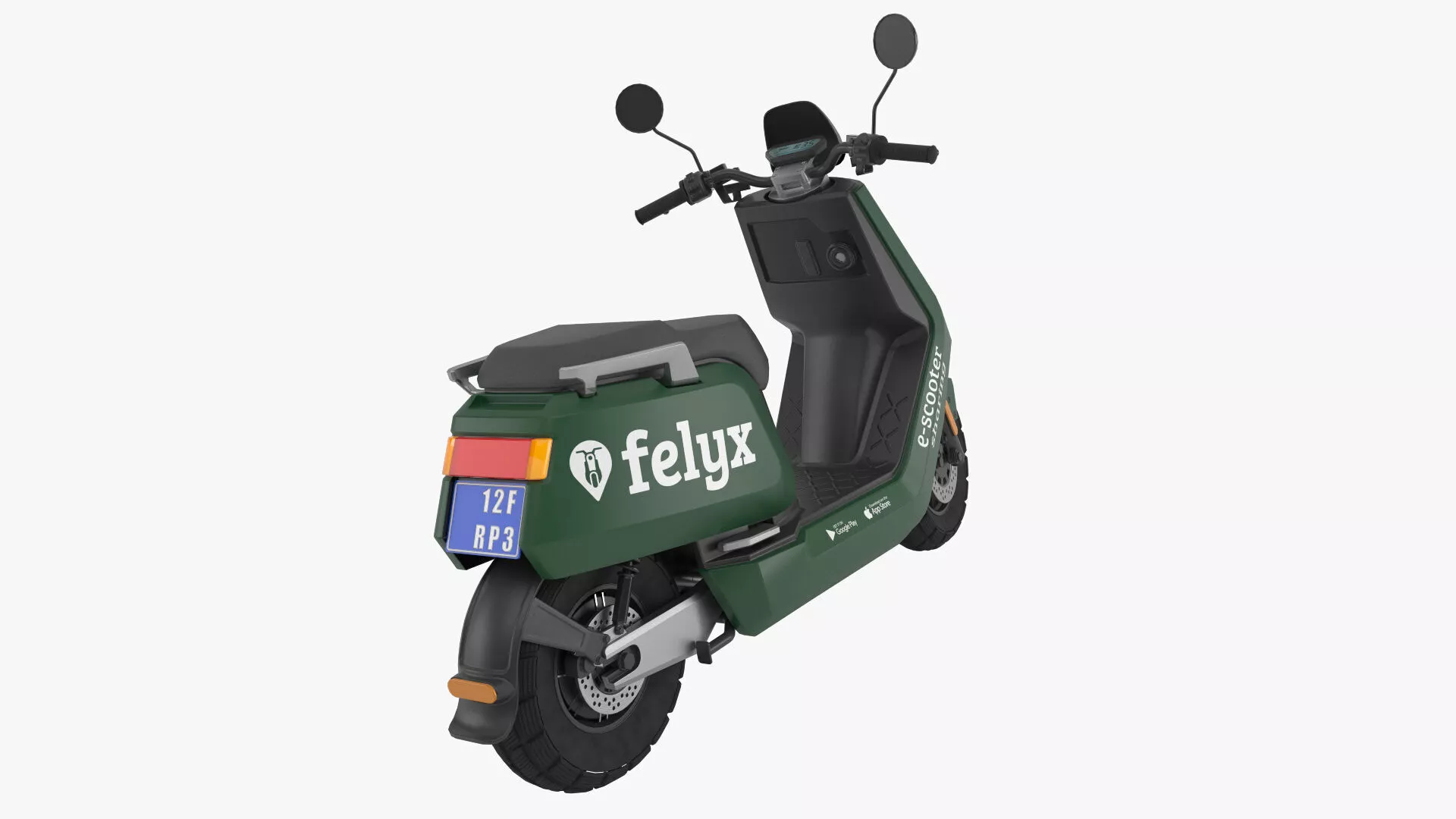 Electric Scooter Felyx Low-poly 3D model