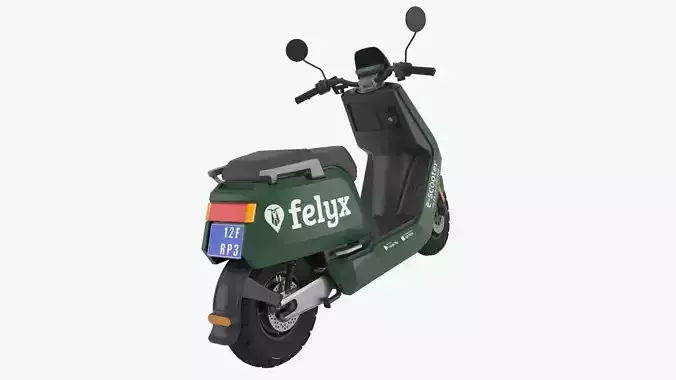 Electric Scooter Felyx Low-poly 3D model