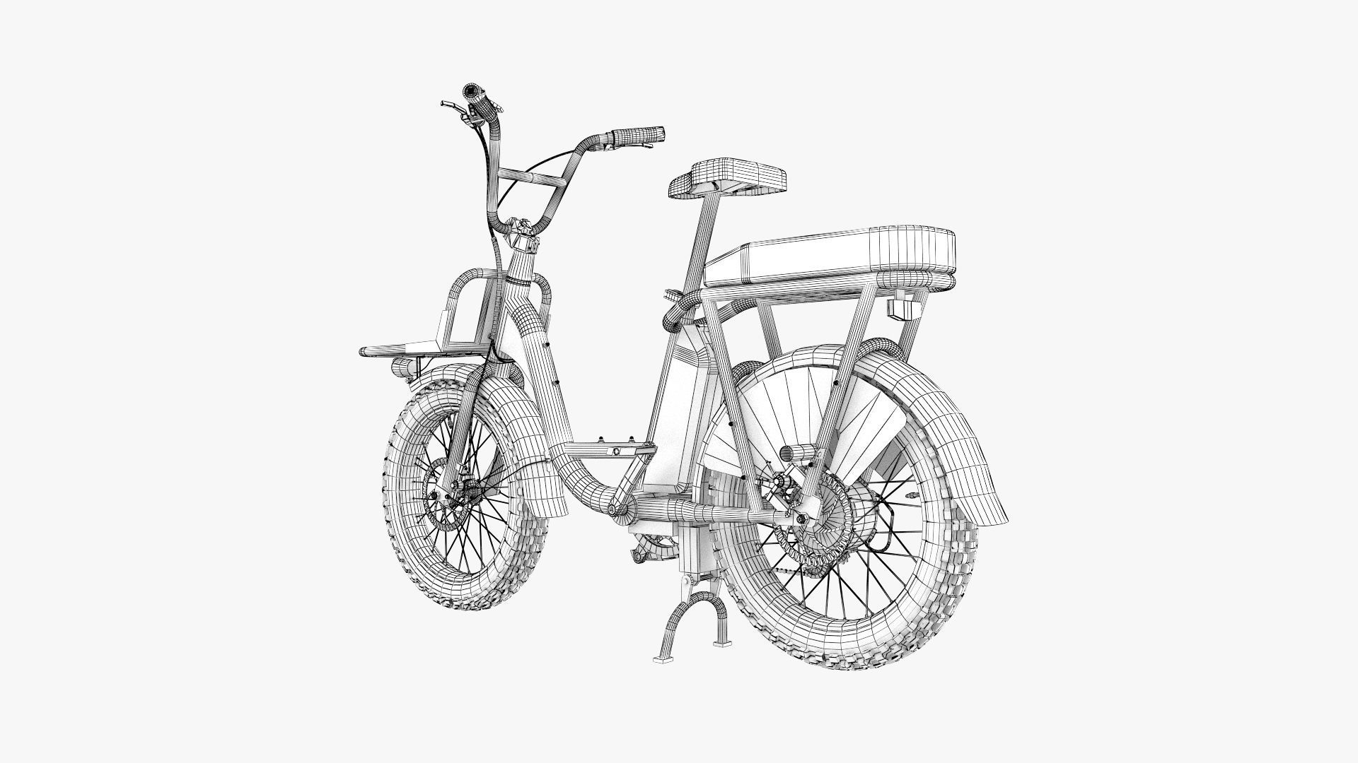Radrunner electric bike with basket 3D model_14