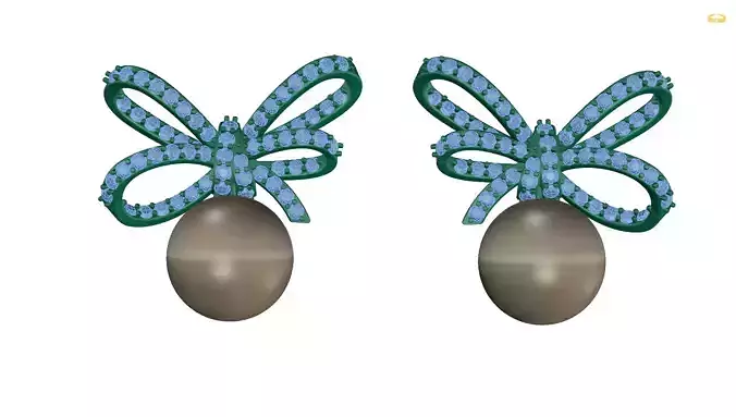 earring butterfly earrings with pearls and diamonds