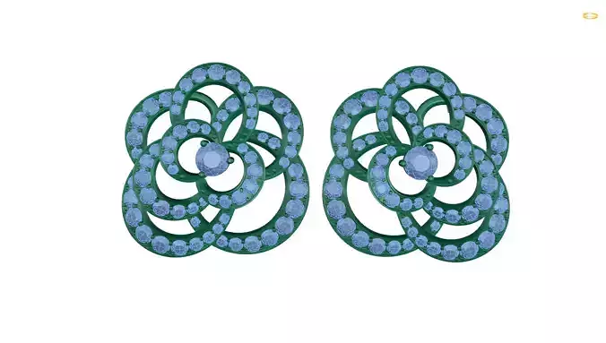 earring emerald and diamond earrings