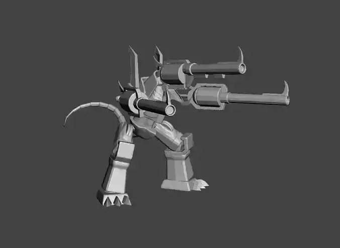 Barrel Dragon 3D Model