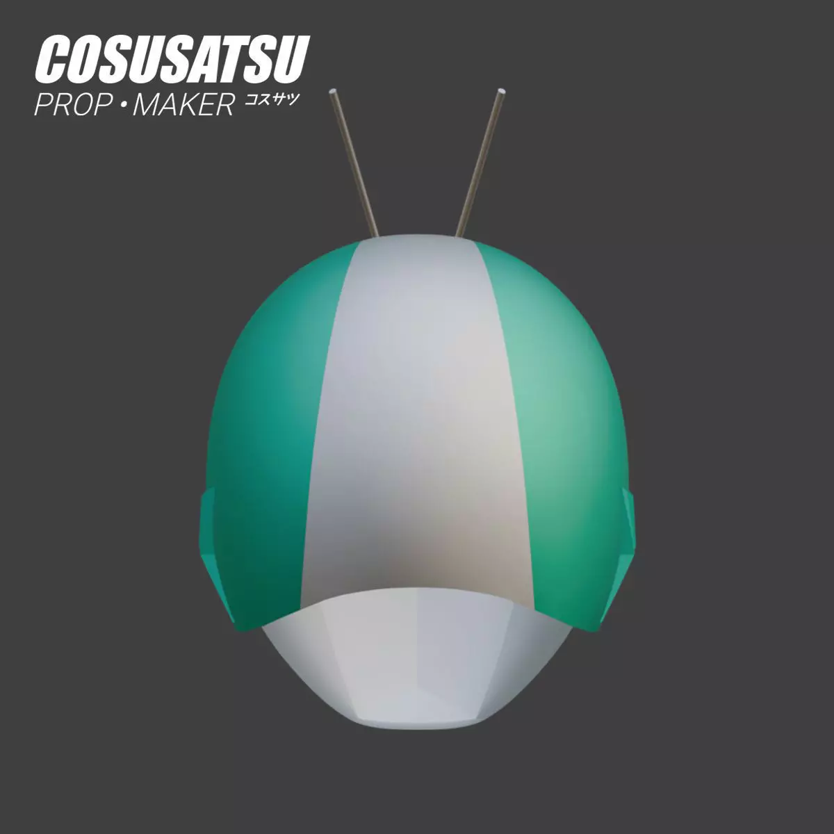 DIY Kamen Rider Ichigo Classic Helmet Cosplay EVA Foam Template 3D model_5