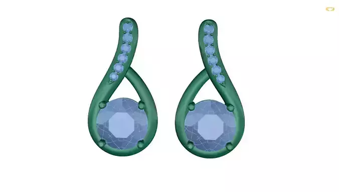 earring emerald earrings with diamonds