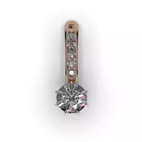 Earrings with diamonds