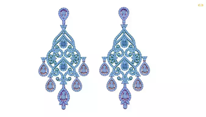 earring chandelier earrings diamonds
