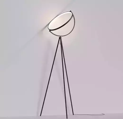 Ring Floor Lamp Free low-poly 3D model