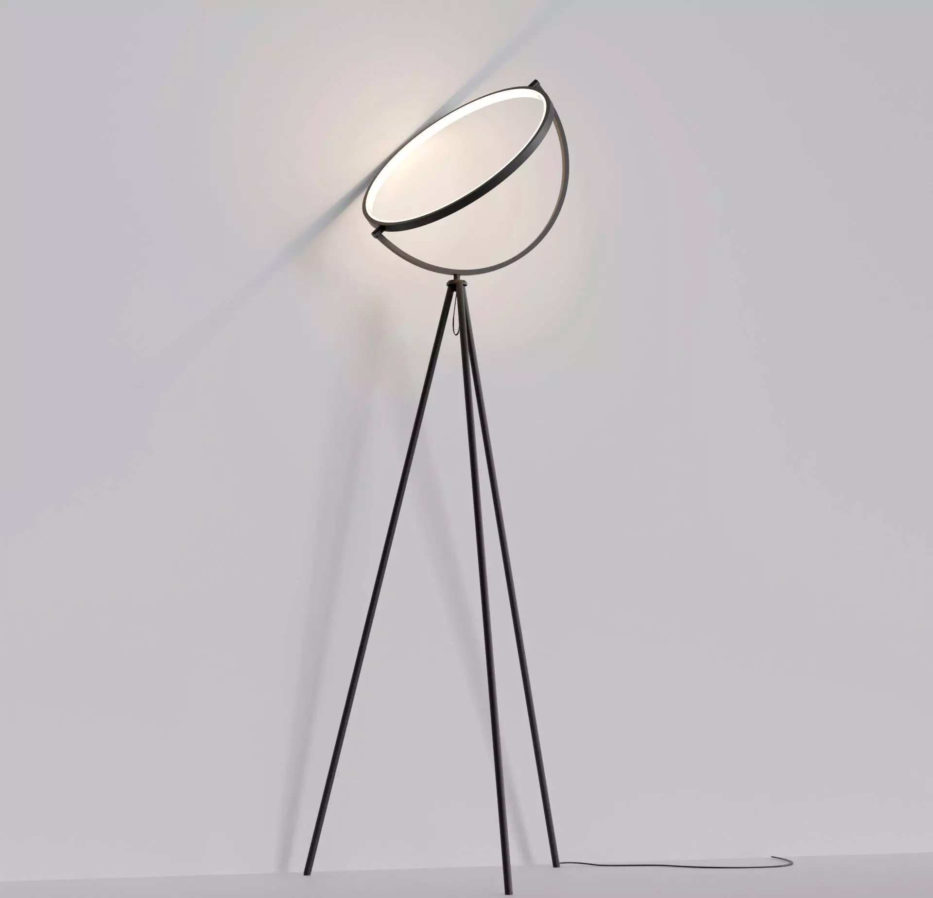 Ring Floor Lamp Free low-poly 3D model