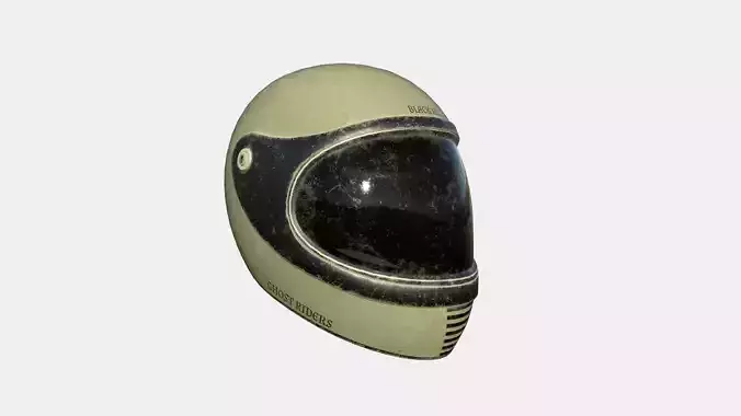 Motorcycle Helmet A01 Brown - Character Fashion Design Low-poly 3D model