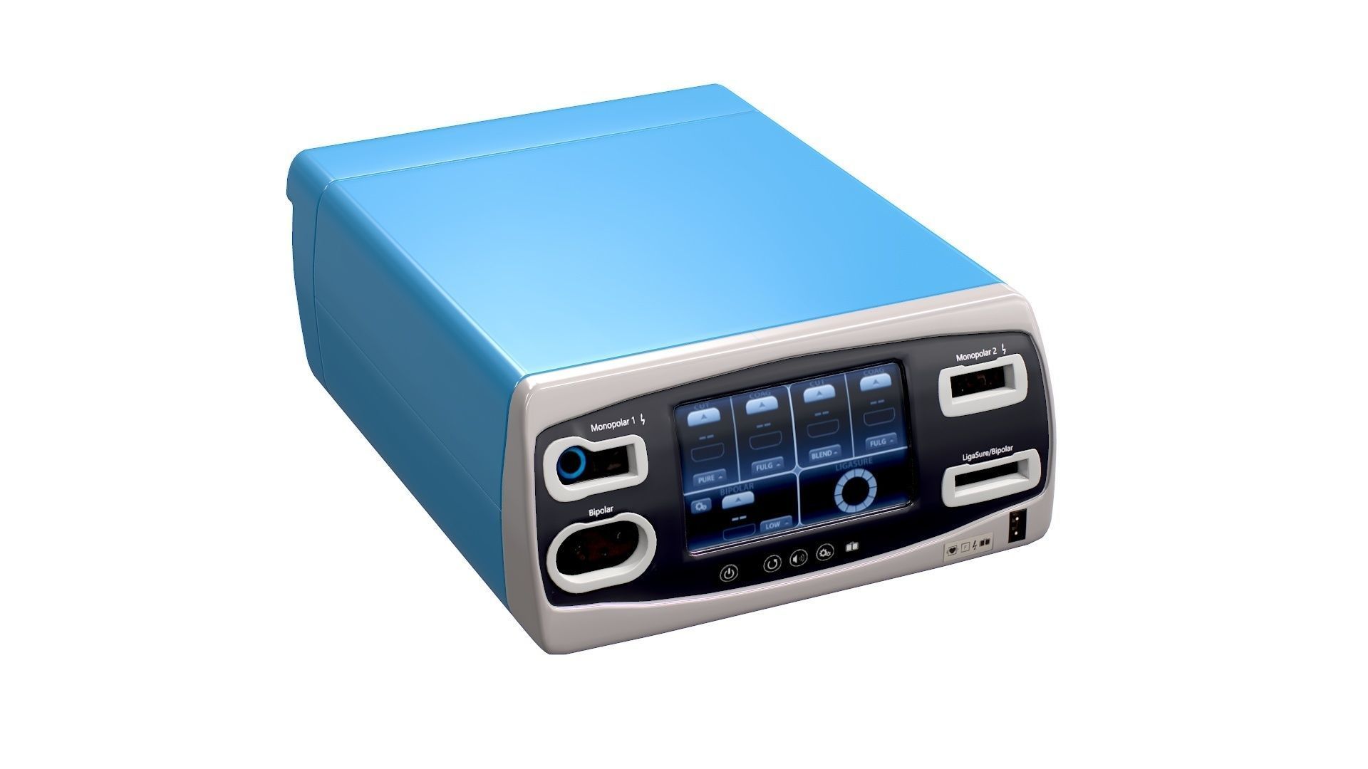 Electrosurgical Unit Low-poly 3D model_3