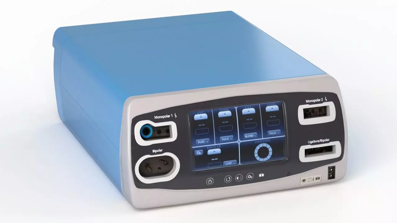 Electrosurgical Unit Low-poly 3D model_0