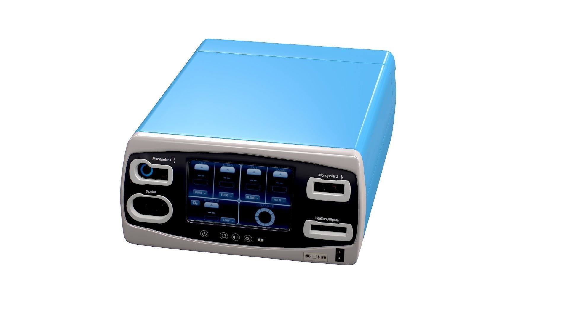 Electrosurgical Unit Low-poly 3D model_12