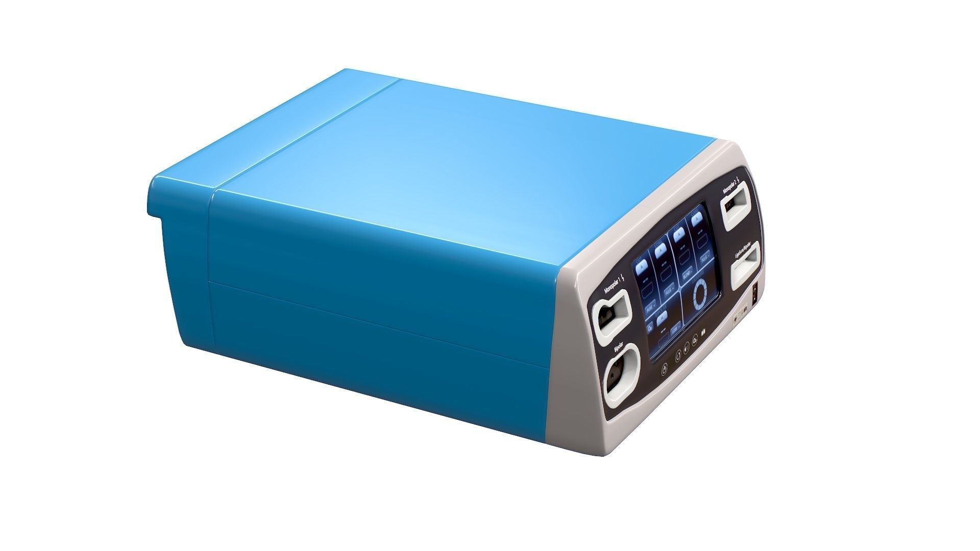 Electrosurgical Unit Low-poly 3D model_4