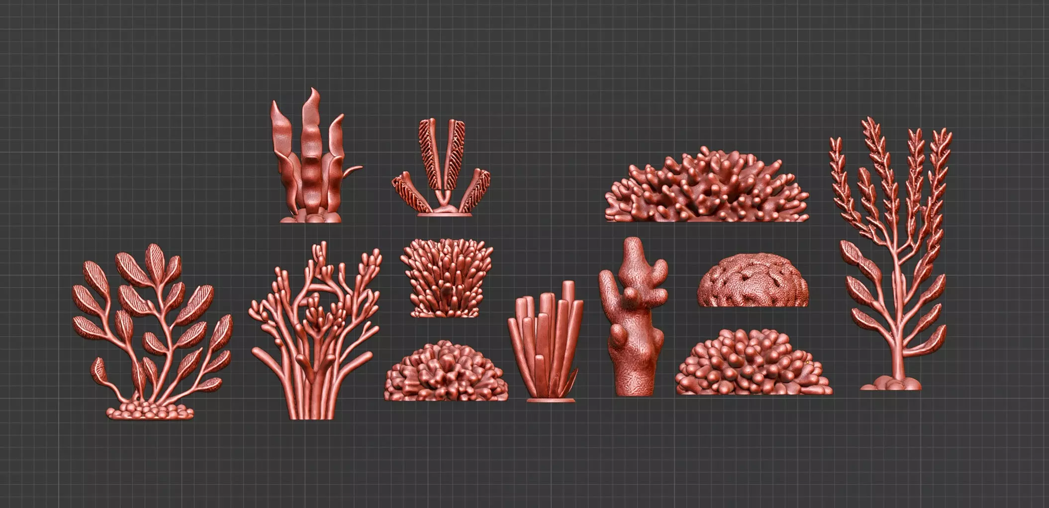 Basing Details Pack 1 - Corals 3D print model_1