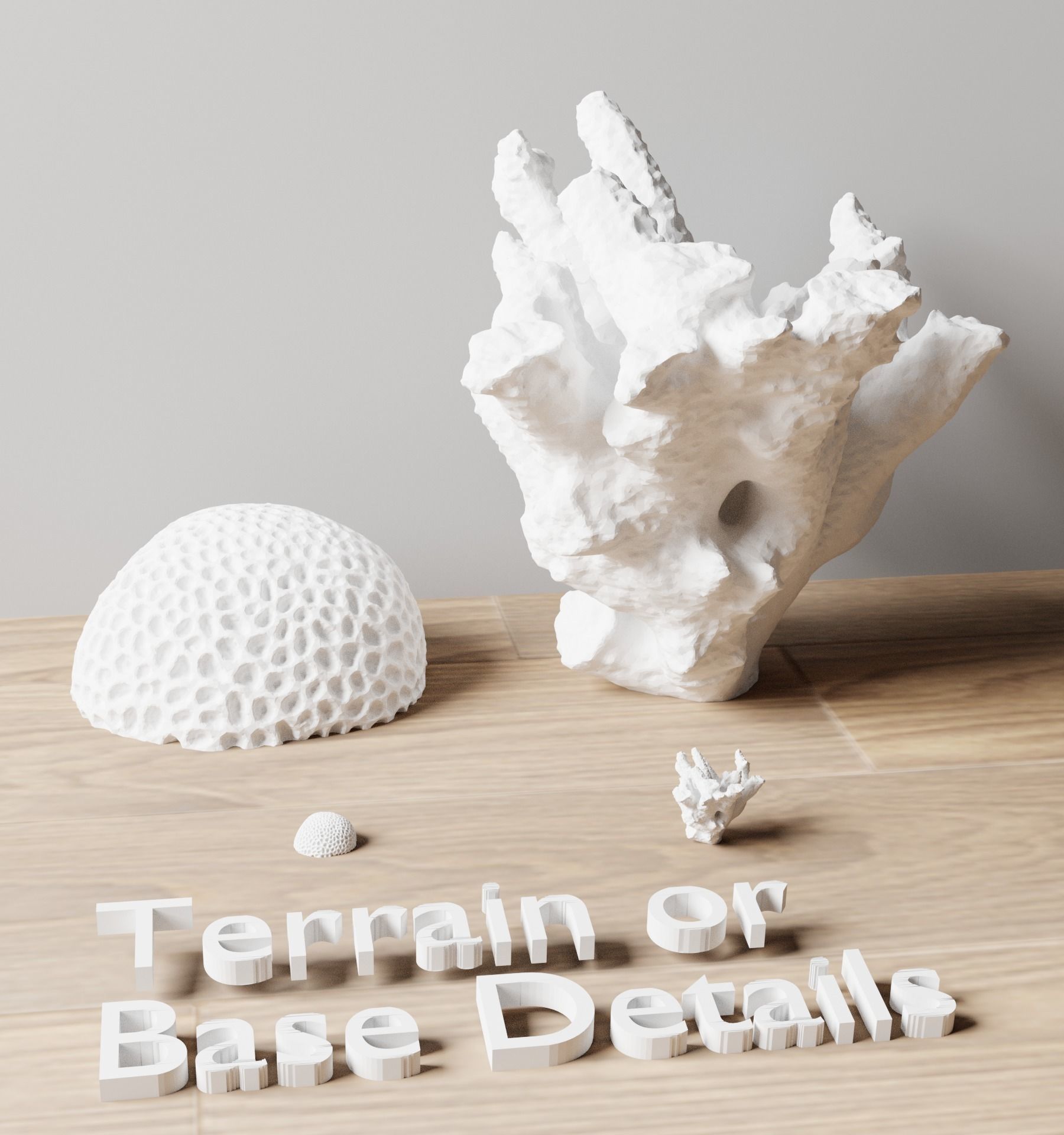 Basing Details Pack 1 - Corals 3D print model_9