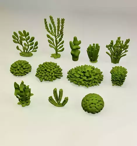 Basing Details Pack 1 - Corals 3D print model
