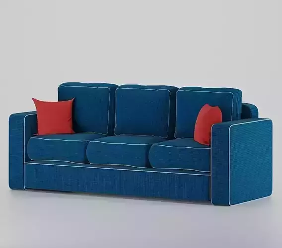 Blue Modern Sofa