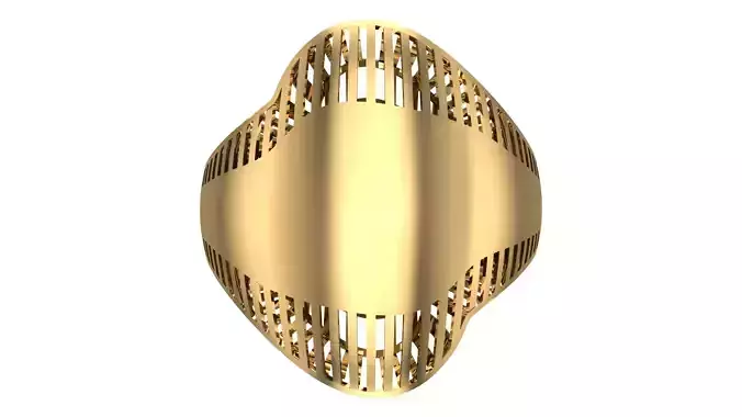 CORNER BANDED FUSION RING-R03-
