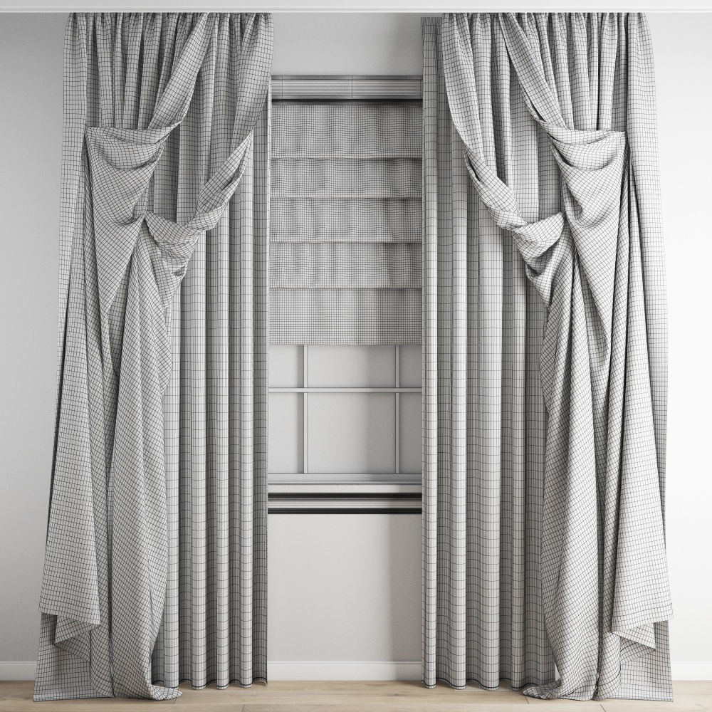 Curtain 298 3D model_4