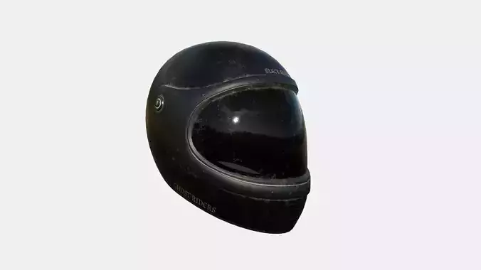Motorcycle Helmet A03 Golden - Character Fashion Design Low-poly 3D model