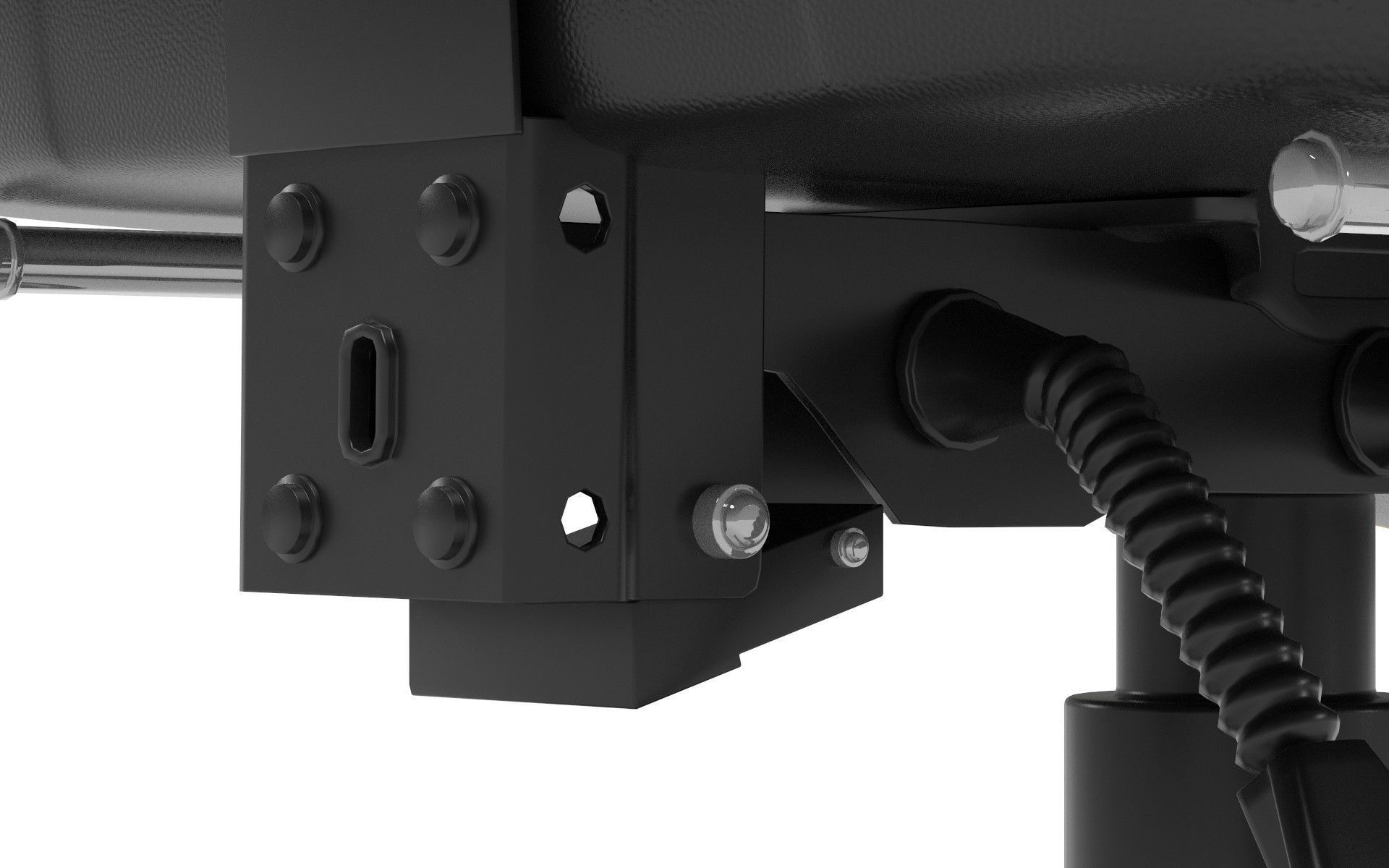 Gaming Chair Low-poly 3D model_7