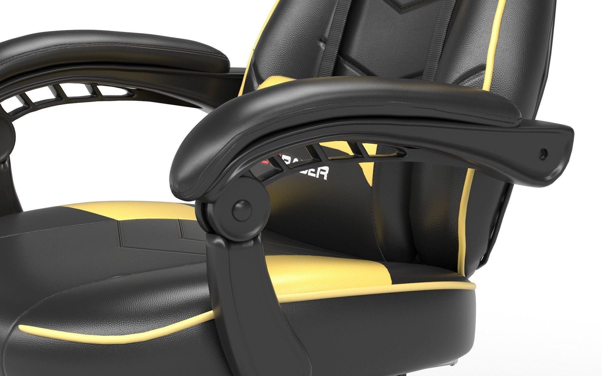 Gaming Chair Low-poly 3D model_4