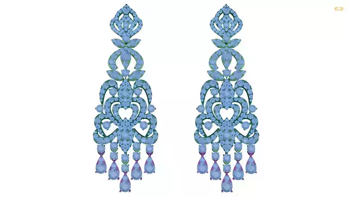 earring pair of earrings with crystals