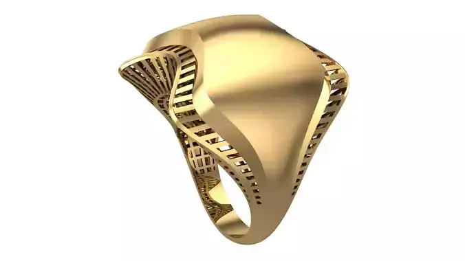 CORNER BANDED FUSION RING-R05-