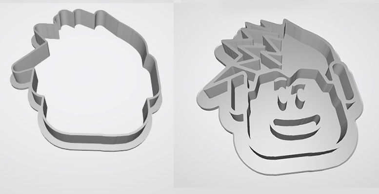 Roblox characters cutter and marker 3D model_3