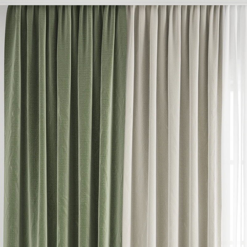 Curtain 300 3D model_6