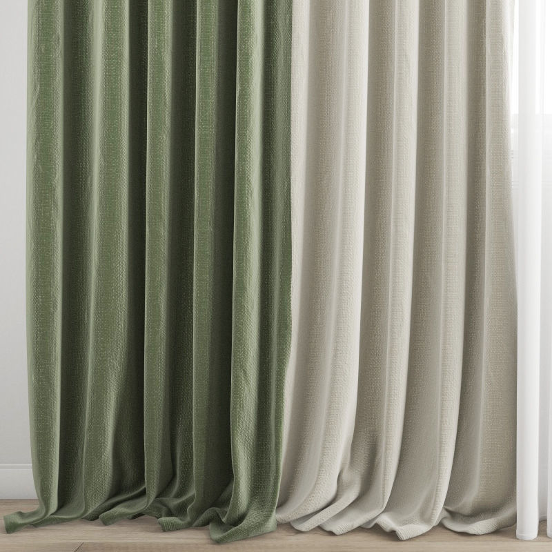Curtain 300 3D model_3