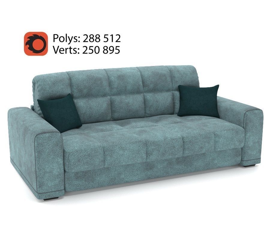 Sofa comfortable 3D model_2