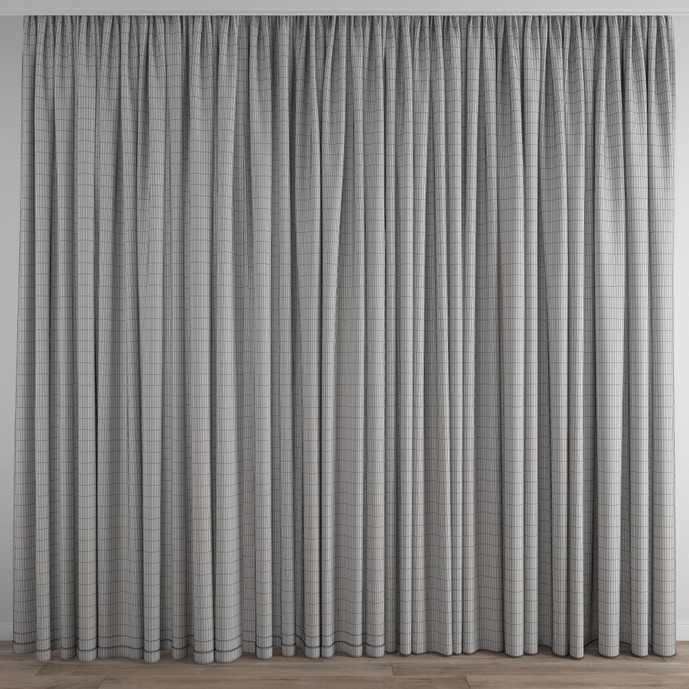 Curtain 301 3D model_4