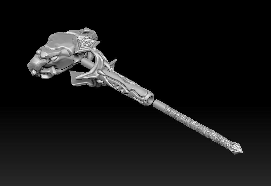 Crystal hammer 3d print 3D print model_8