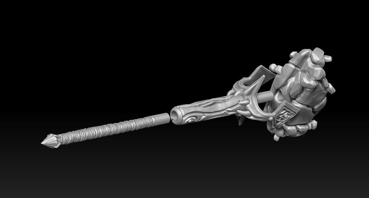 Crystal hammer 3d print 3D print model_9