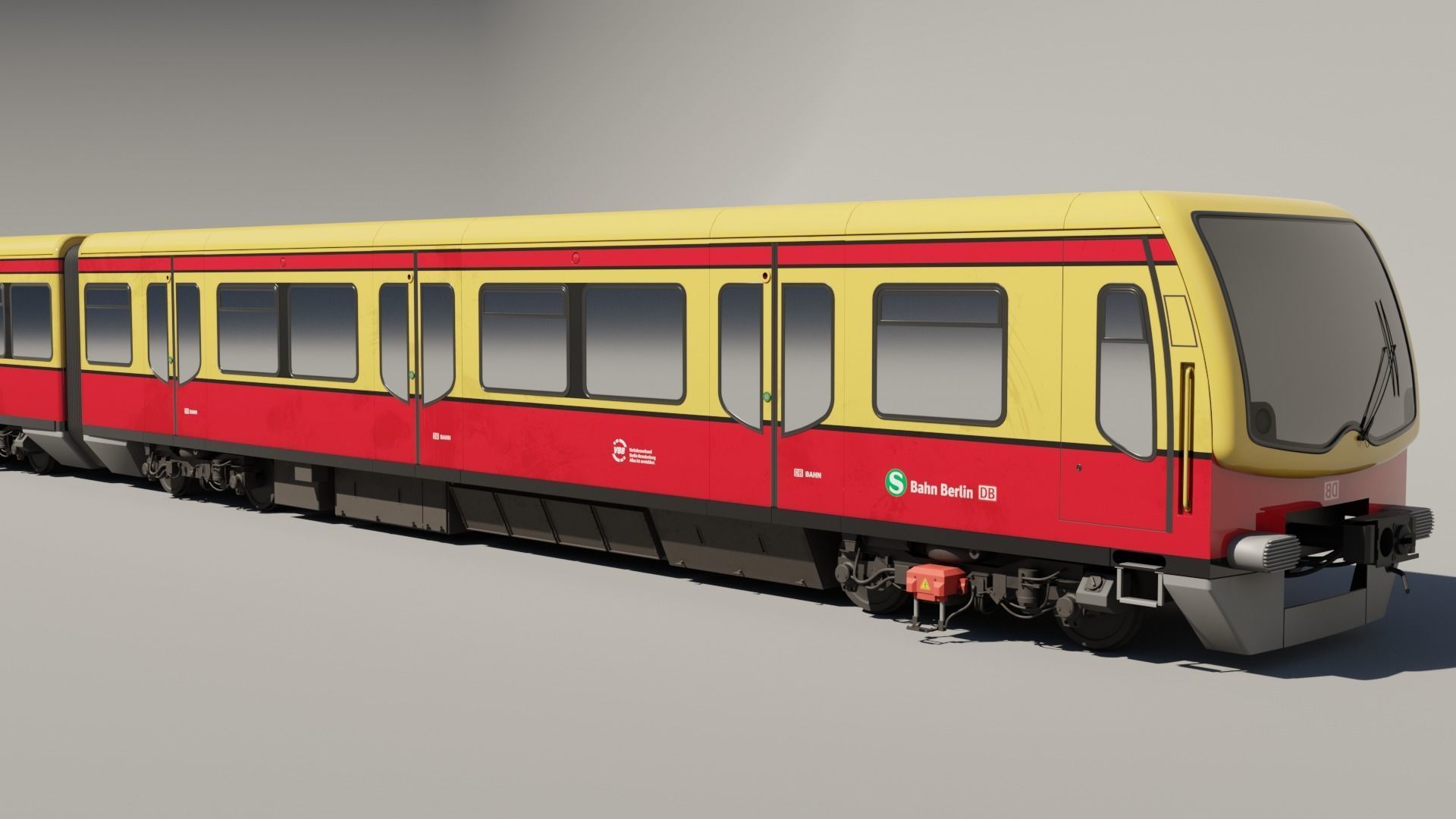 DB BR481 S-BAHN Low-poly 3D model_2