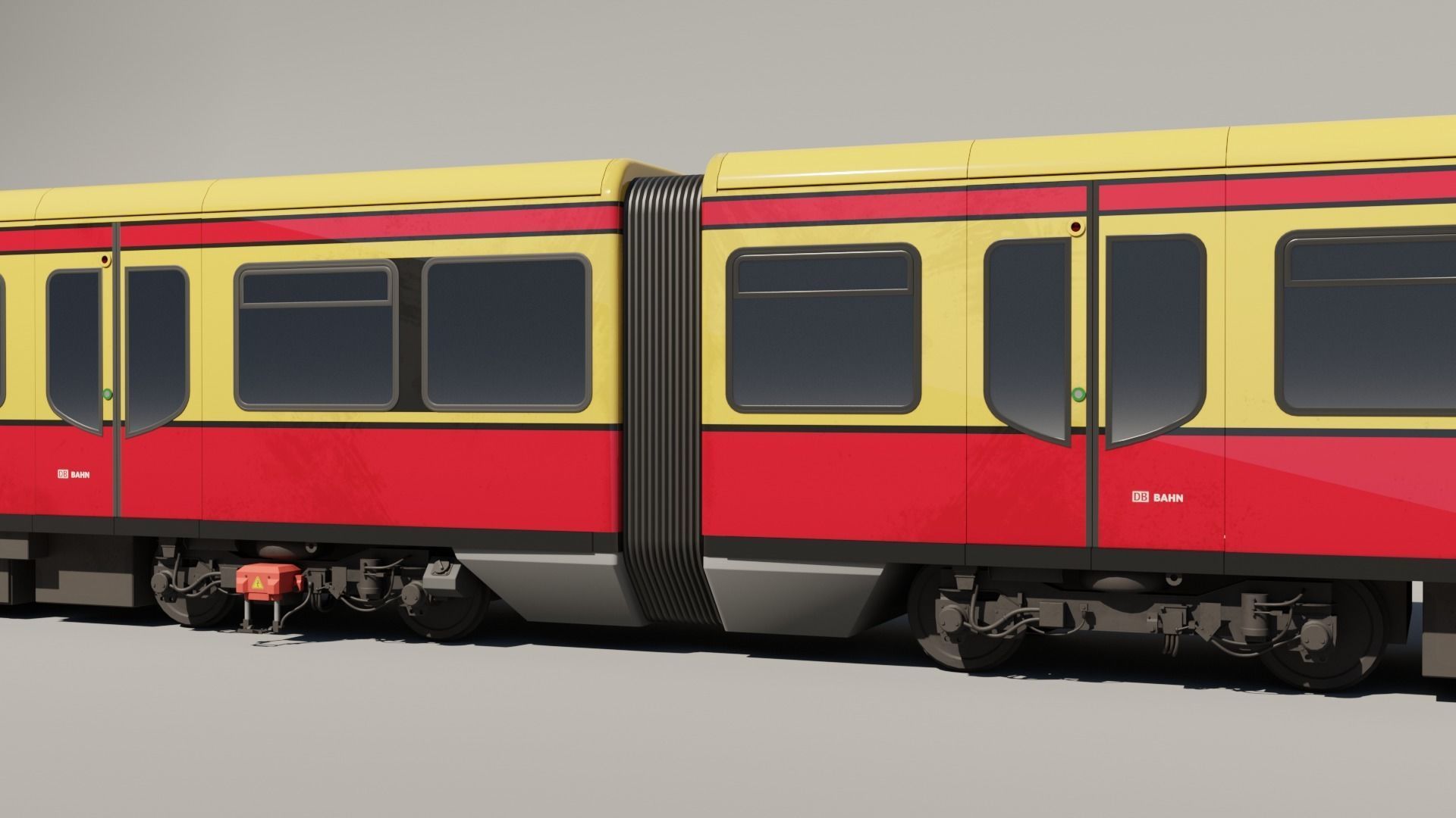 DB BR481 S-BAHN Low-poly 3D model_1