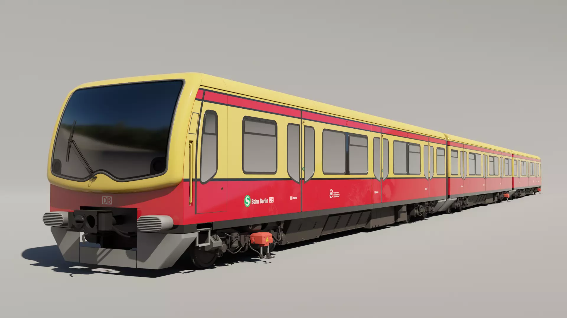 DB BR481 S-BAHN Low-poly 3D model_0
