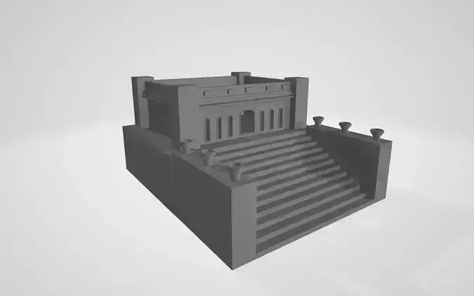 Architectural Model of Greek Ancient Temple
