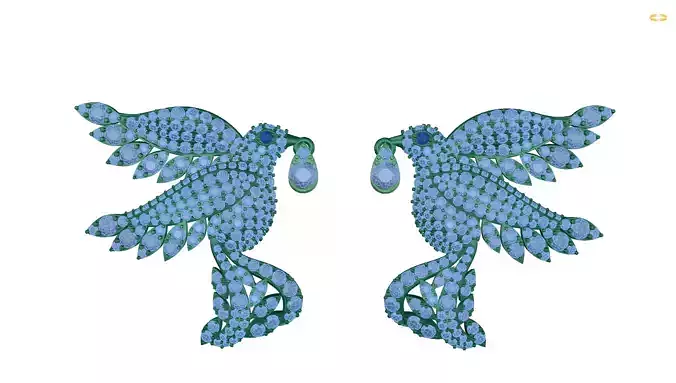 earring pair of earrings with diamonds