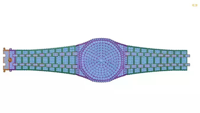 bracelet watch with pattern