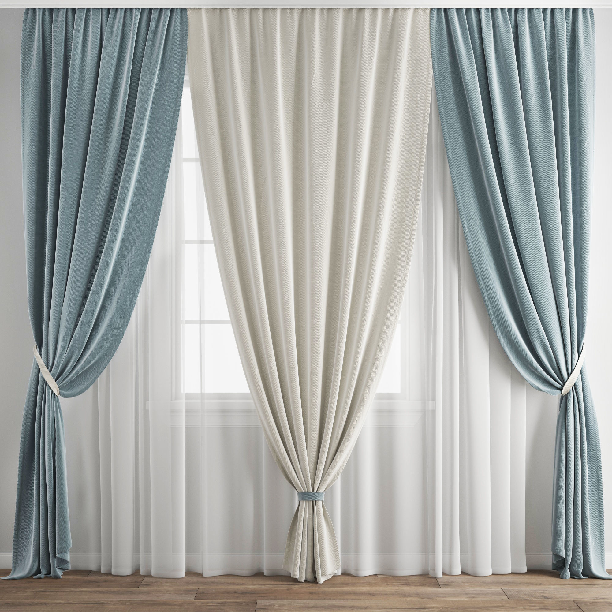 Curtain 305 3D model_4