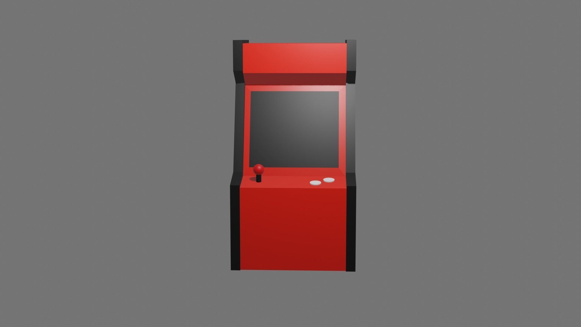 Atari arcade machine 3D model_4