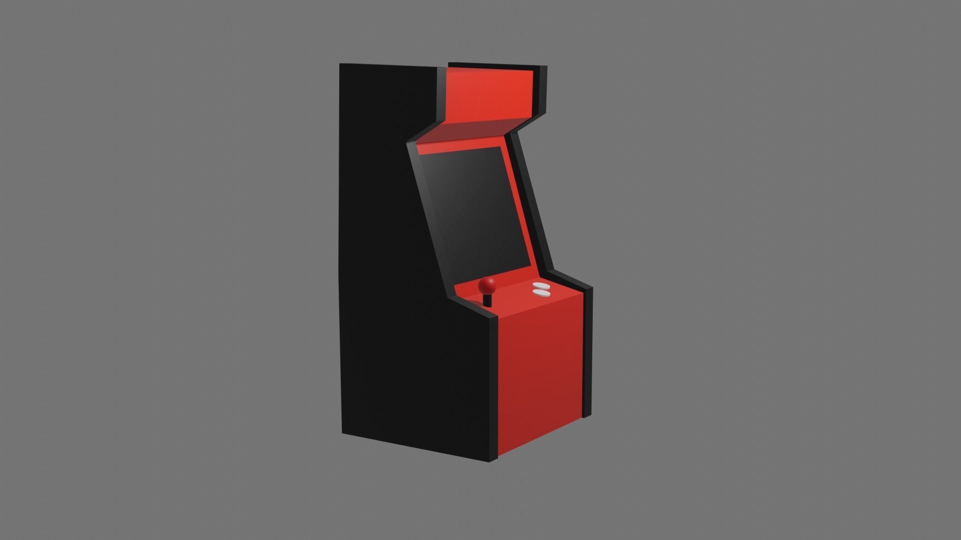 Atari arcade machine 3D model_3