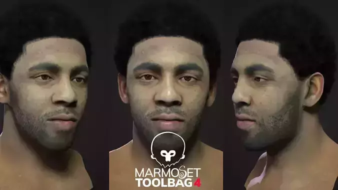 Kyrie Irving Bust NBA player 3D textured printable