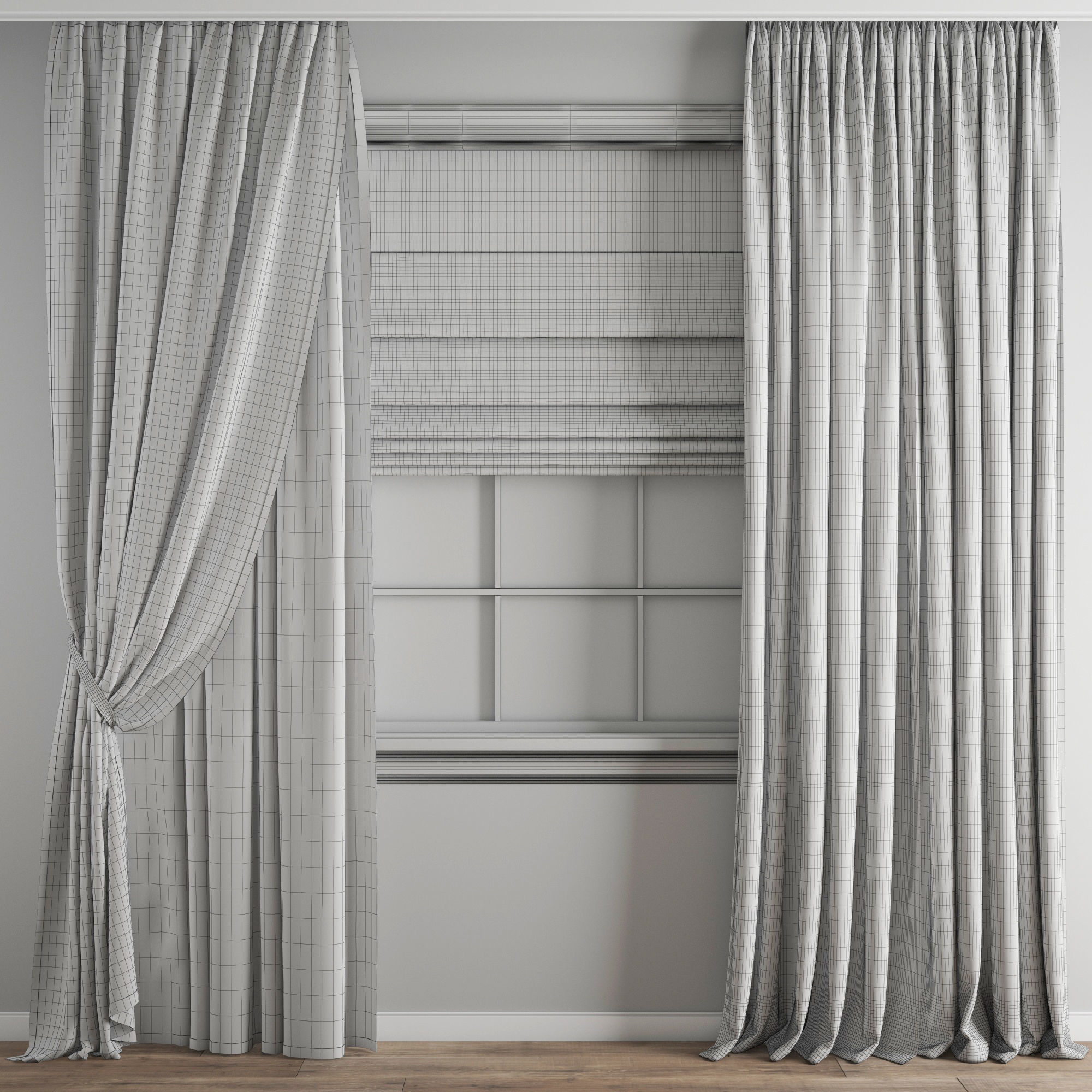 Curtain 307 3D model_4