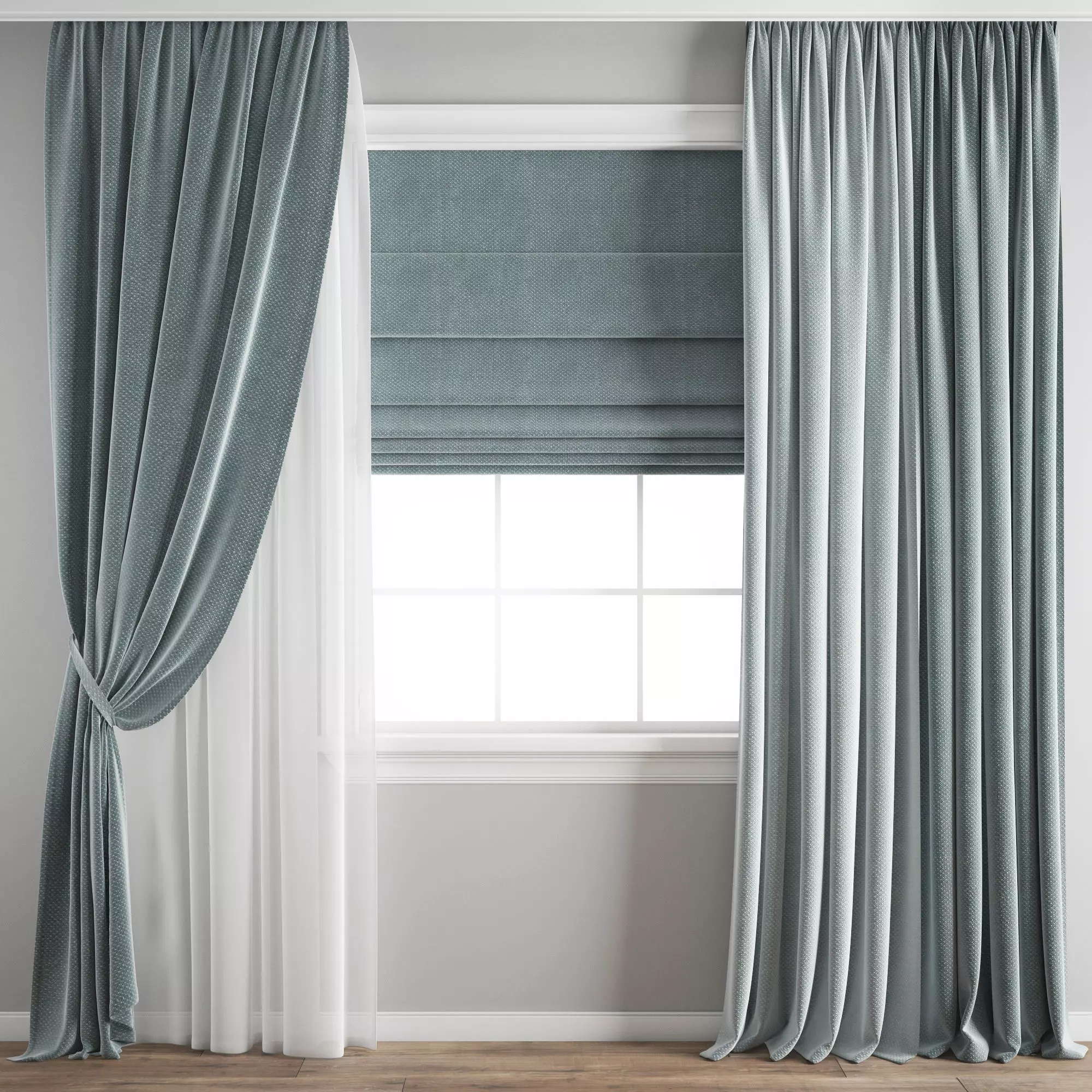 Curtain 307 3D model_0