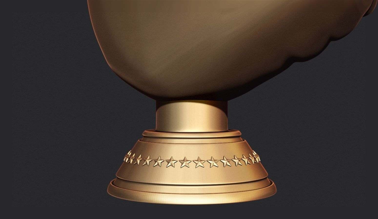 Thumbs Up Hand Gesture Award 3D print model_9