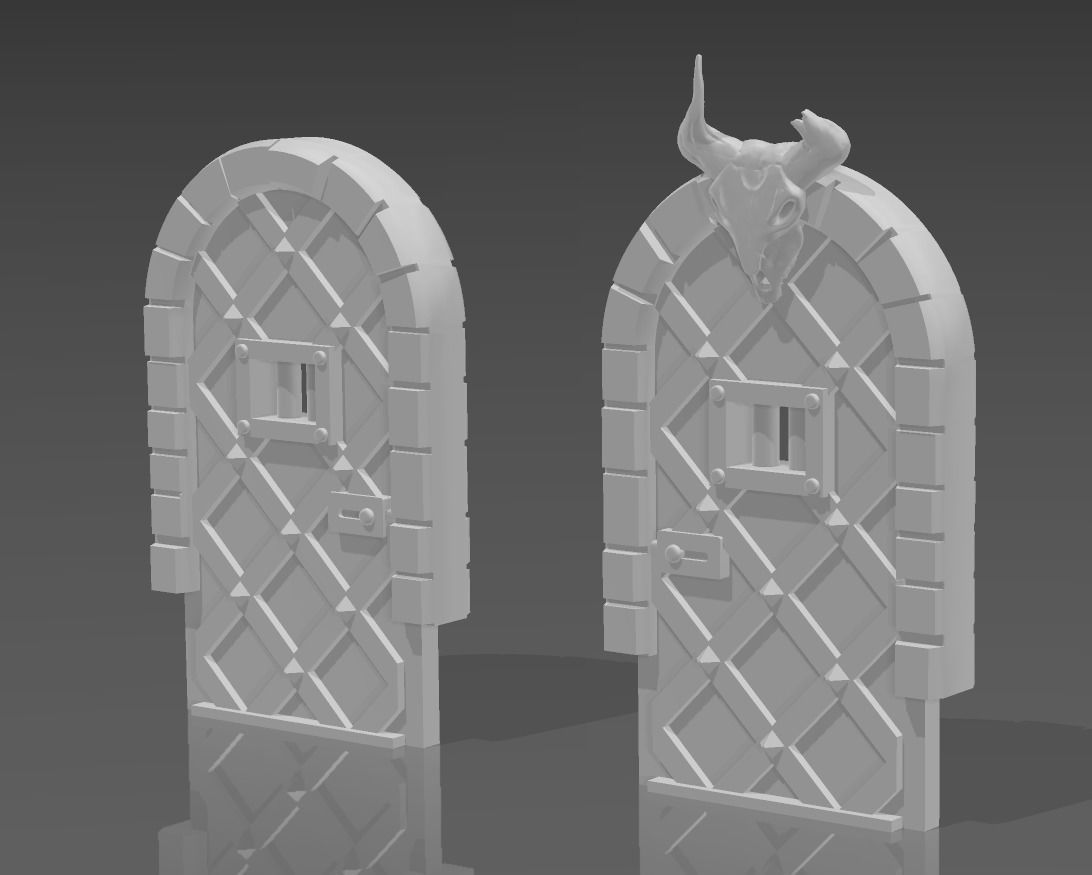 Zombicide and MD doors 3D print model_2